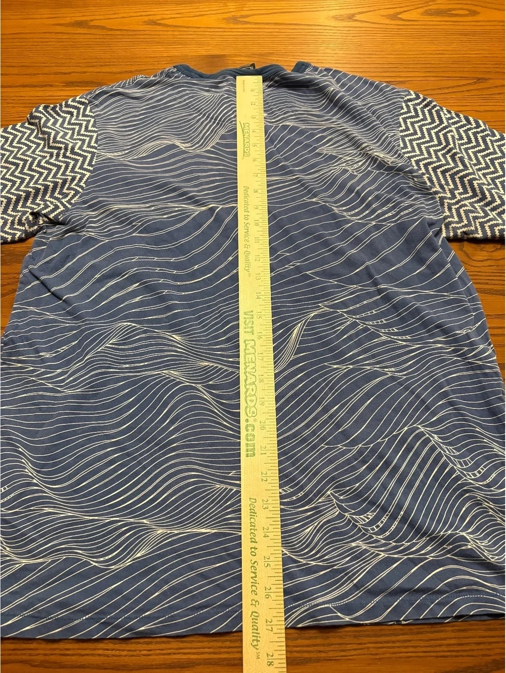 Jordan Jumpman Blue Wave Graphic Pocket T-Shirt Men's XL Chevron Sleeves Streetw
